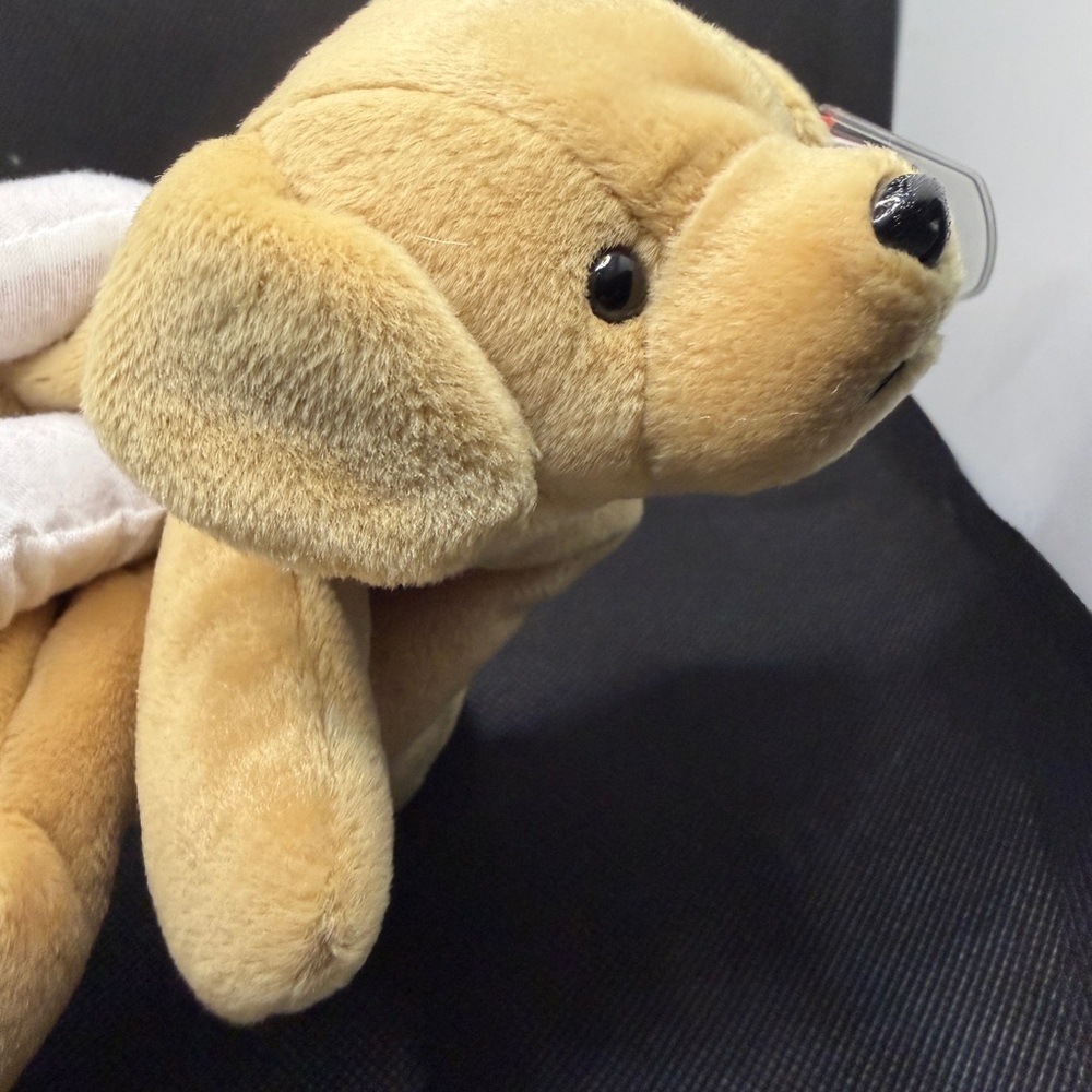 Ty Beanie Baby Fetch Dog 1997 Vintage Plush w/ Tag - Picture 7 of 9